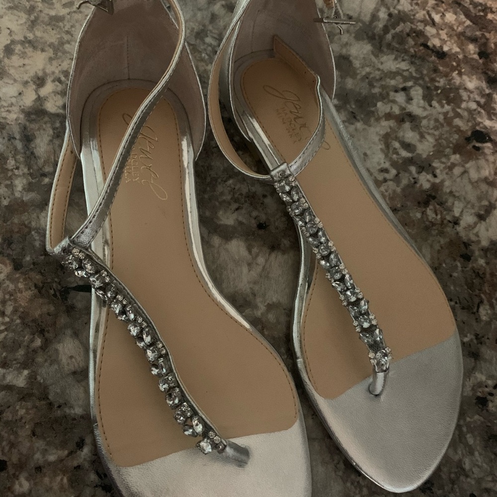 Badgley Mischka jewel sandels